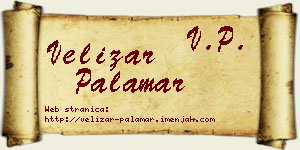 Velizar Palamar vizit kartica